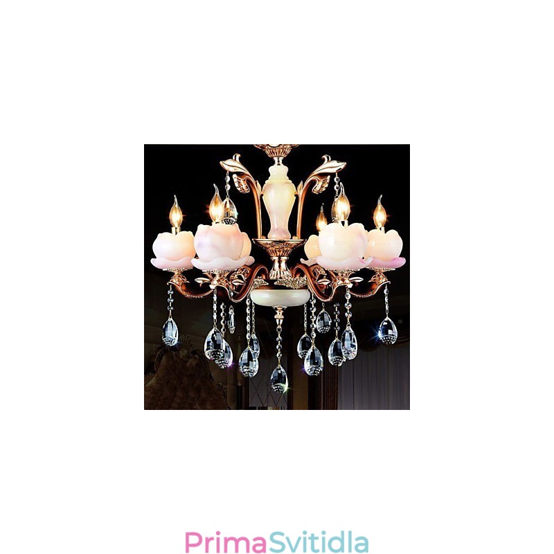 Luxusní přívěsek ze zinkové slitiny Jade Crystal v evropském stylu