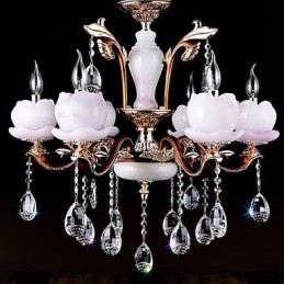 Luxusní přívěsek ze zinkové slitiny Jade Crystal v evropském stylu
