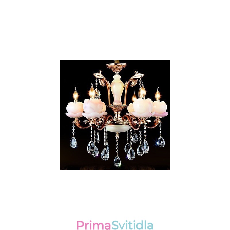 Luxusní přívěsek ze zinkové slitiny Jade Crystal v evropském stylu