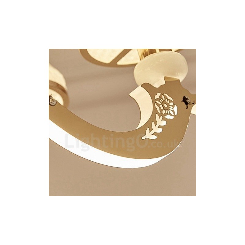 15 Lehký tradiční klasický integrovaný kovový lustr