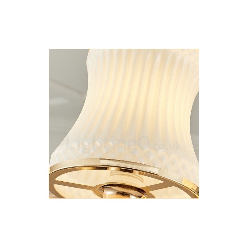 15 Lehký tradiční klasický integrovaný kovový lustr