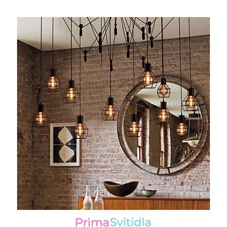 Světelný přívěsek Creative American Style 12 Světelný přívěsek Creative American Style 12