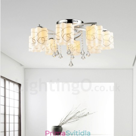 8 Lehký moderní současný integrovaný lustr 8 Lehký moderní současný integrovaný lustr