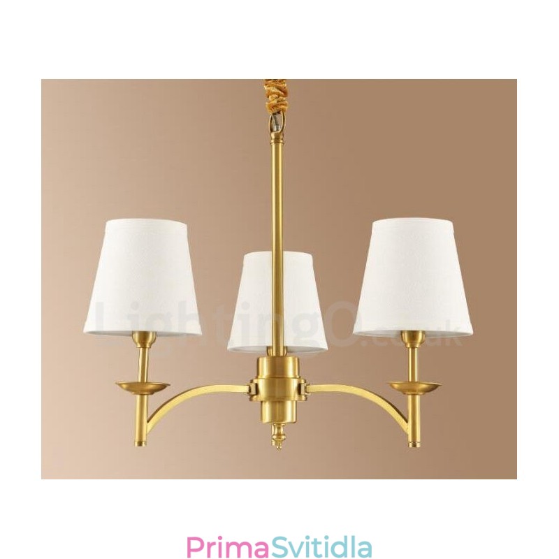 3 Integrovaný kovový měděný lustr Light Rustic Lodge