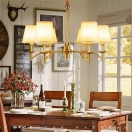 6 Integrovaný kovový lustr Light Rustic Lodge