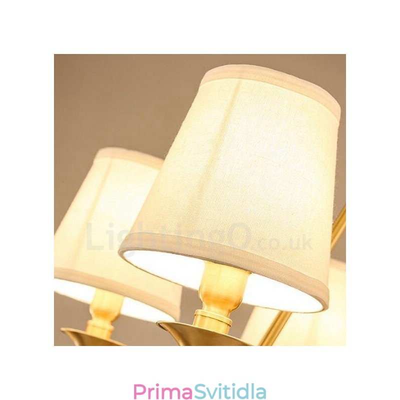 3 Integrovaný kovový měděný lustr Light Rustic Lodge