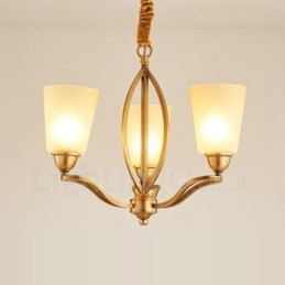 3 Integrovaný kovový měděný lustr Light Rustic Lodge