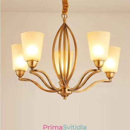 5 Integrovaný kovový lustr Light Rustic Lodge 5 Integrovaný kovový lustr Light Rustic Lodge