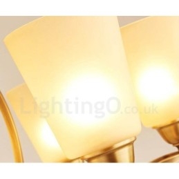 8 Integrovaný kovový lustr Light Rustic Lodge