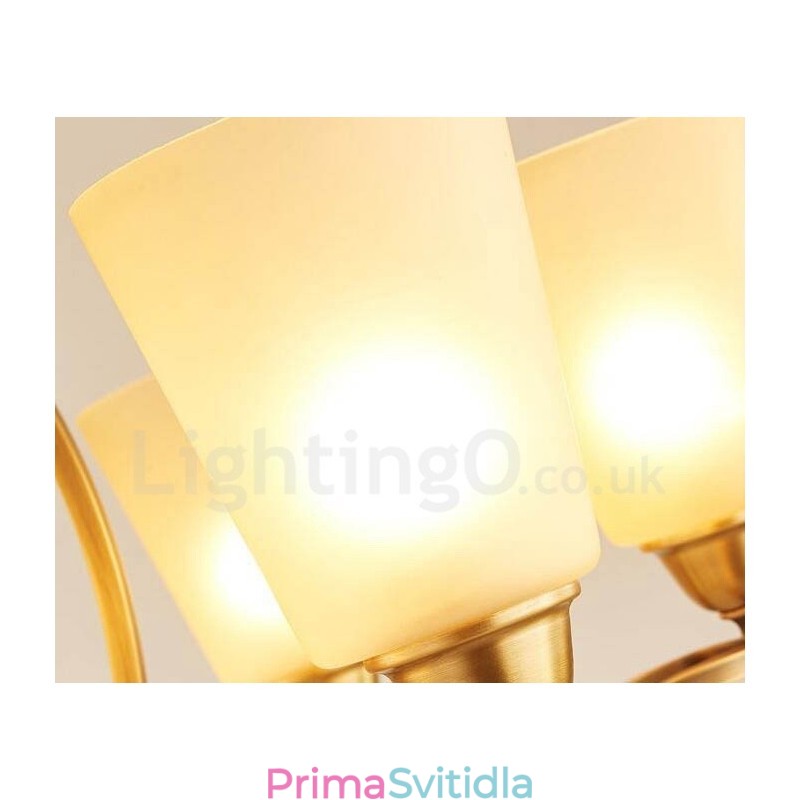 8 Integrovaný kovový lustr Light Rustic Lodge