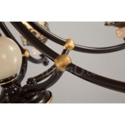 6 Lehký tradiční klasický integrovaný kovový lustr