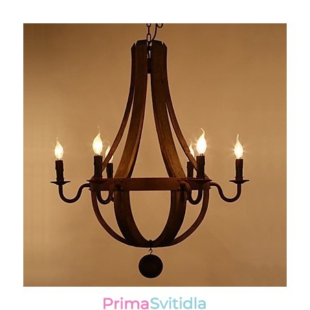 Vintage americké rustikální dřevěné závěsné lustrové lustrové svítidlo Liviing and Lamp Vintage americké rustikální dřevěné závěsné lustrové lustrové svítidlo Liviing and Lamp