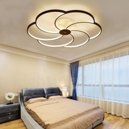 6 Lehký moderní moderní integrovaný kovový lustr