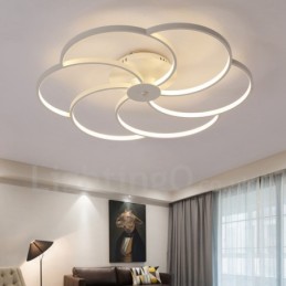 6 Lehký moderní moderní integrovaný kovový lustr