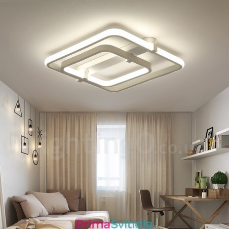 2 kroužky Moderní moderní integrované svítidlo pro zapuštěnou montáž 2 kroužky Moderní moderní integrované svítidlo pro zapuštěnou montáž