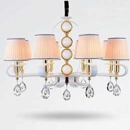 Látkový lustr 8 Lehká moderní minimalistická vysoce kvalitní lampa