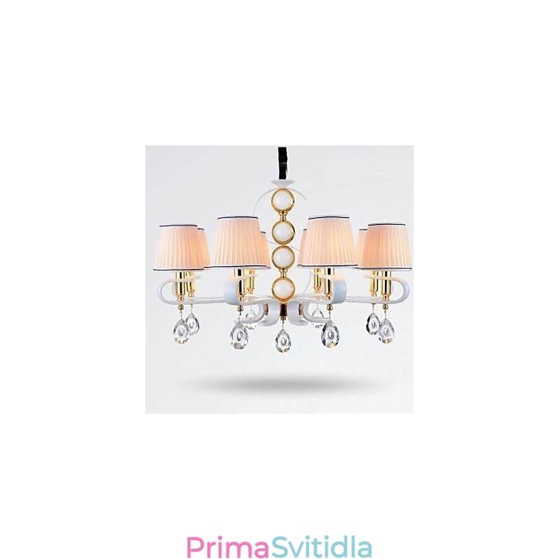 Látkový lustr 8 Lehká moderní minimalistická vysoce kvalitní lampa