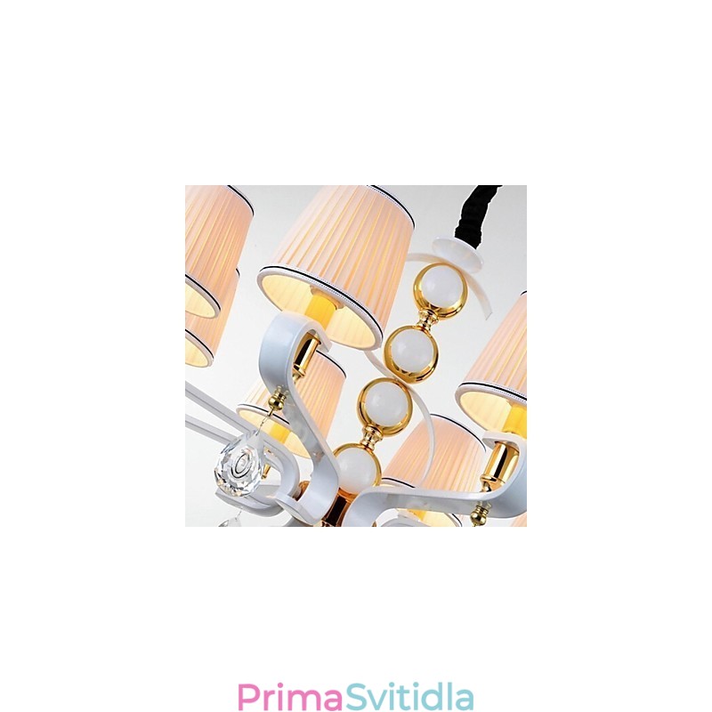 Látkový lustr 8 Lehká moderní minimalistická vysoce kvalitní lampa