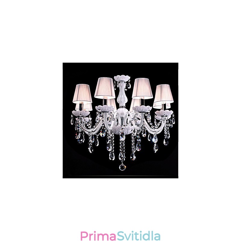 6 světel Luxusní křišťálový lustr Bílá barva K9 Crystal Lustr