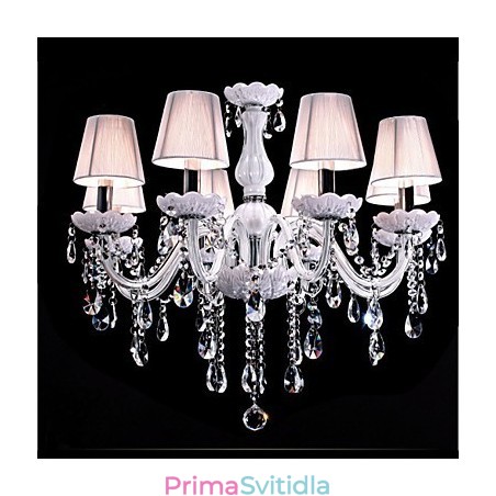 6 světel Luxusní křišťálový lustr Bílá barva K9 Crystal Lustr 6 světel Luxusní křišťálový lustr Bílá barva K9 Crystal Lustr