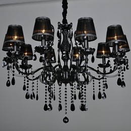 Lustr Crystal Modern Contemporary Crystal 10 Light Metal