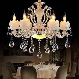 Luxusní přívěsek ze zinkové slitiny Jade Crystal v evropském stylu