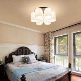 6 Light Rustic Lodge Integrované zapuštěné světlo