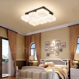 6 Light Rustic Lodge Integrované zapuštěné světlo