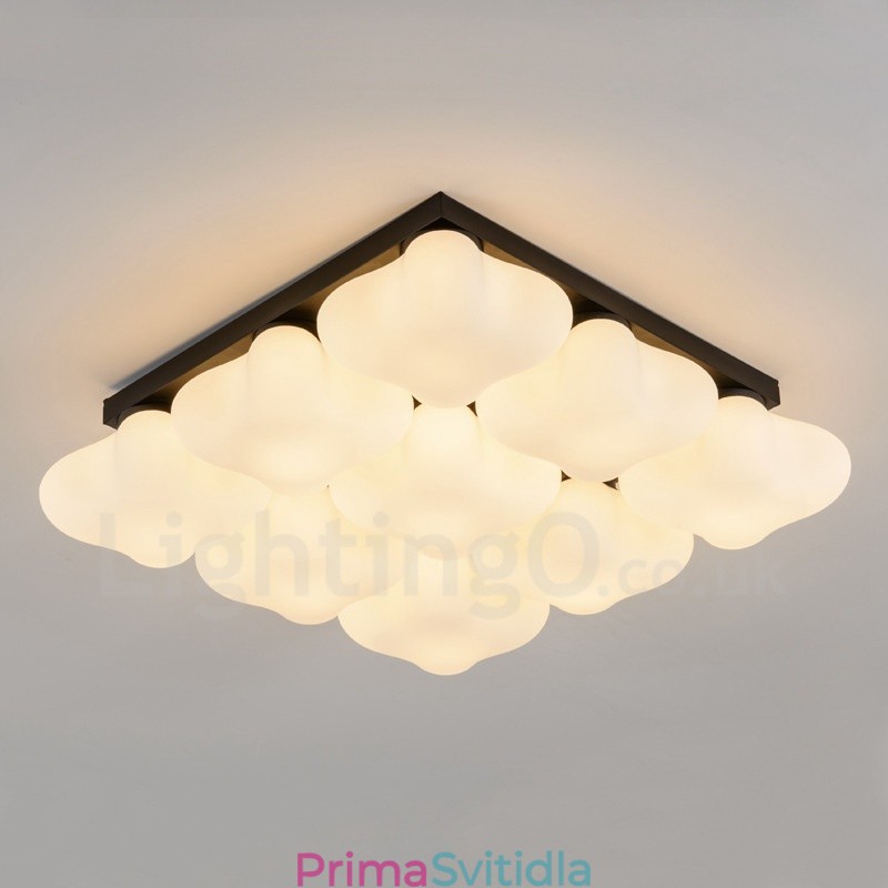 9 Light Rustic Lodge Integrované zapuštěné světlo