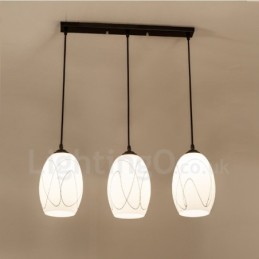 3 Integrované kovové závěsné svítidlo Light Rustic Lodge