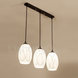 3 Integrované kovové závěsné svítidlo Light Rustic Lodge