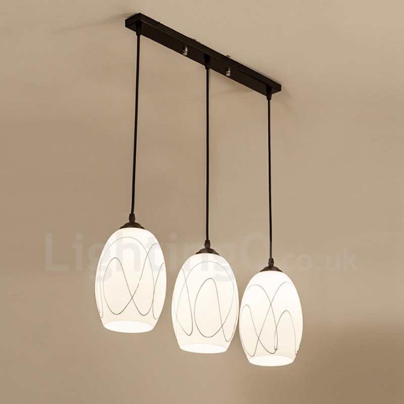 3 Integrované kovové závěsné svítidlo Light Rustic Lodge