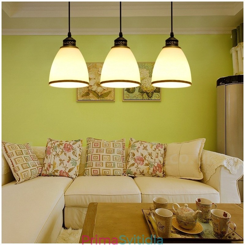 3 Integrované kovové závěsné svítidlo Light Rustic Lodge