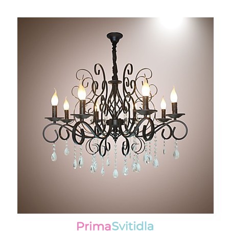 8 Head of European Style Crystal Lamp Kovový Lustr Osvětlení 8 Head of European Style Crystal Lamp Kovový Lustr Osvětlení