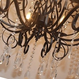 8 Head of European Style Crystal Lamp Kovový Lustr Osvětlení