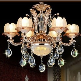 Závěsné svítidlo European Style Crystal Simple Alloy Style Retro osvětlení