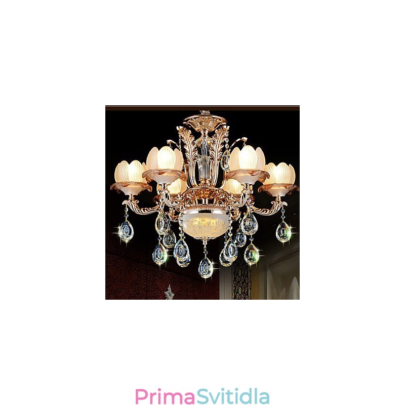 Závěsné svítidlo European Style Crystal Simple Alloy Style Retro osvětlení