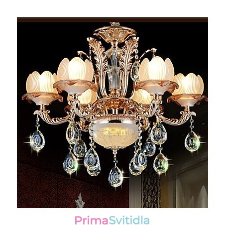 Závěsné svítidlo European Style Crystal Simple Alloy Style Retro osvětlení Závěsné svítidlo European Style Crystal Simple Alloy Style Retro osvětlení