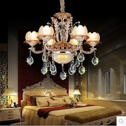 Závěsné svítidlo European Style Crystal Simple Alloy Style Retro osvětlení