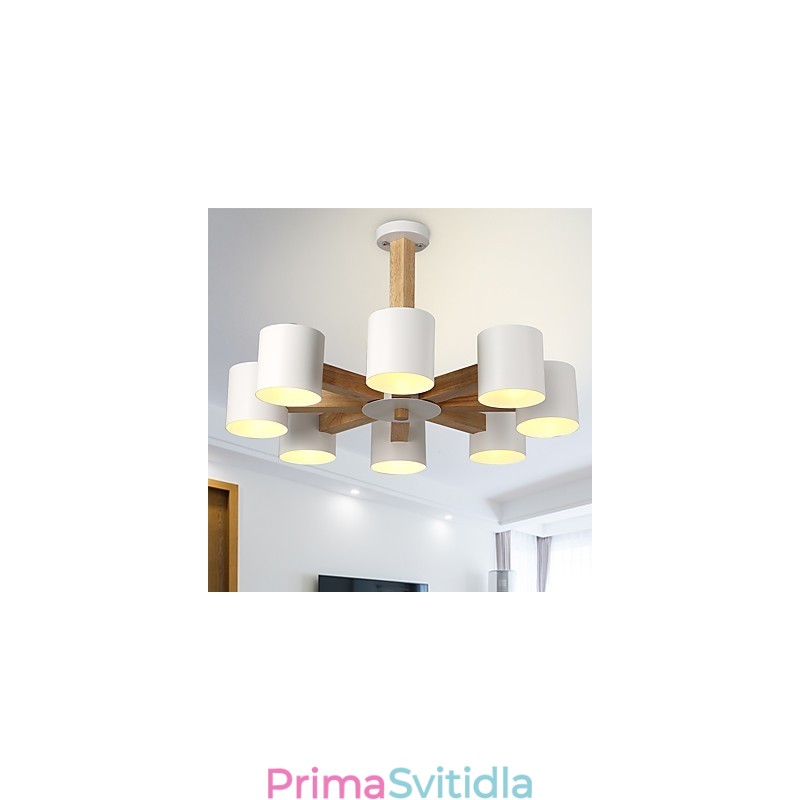 Lustr s 8 světly Moderní Současný Tradiční Klasický Vintage Country Dřevo Funkce pro dřevo