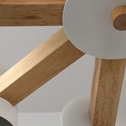 Lustr s 8 světly Moderní Současný Tradiční Klasický Vintage Country Dřevo Funkce pro dřevo
