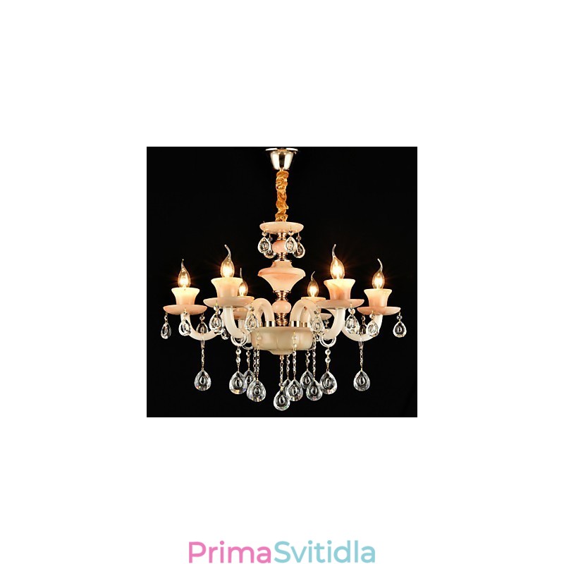 Moderní současná tradiční klasická galvanizovaná funkce pro kovový lustr ve stylu Crystal Mini