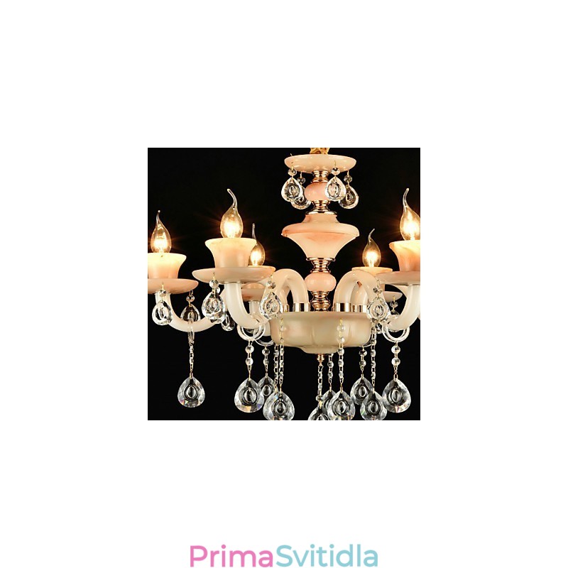 Moderní současná tradiční klasická galvanizovaná funkce pro kovový lustr ve stylu Crystal Mini
