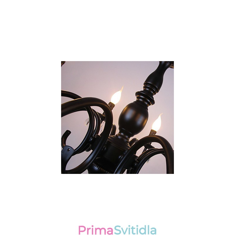 Lustrová svíčka v evropském stylu Křišťálová lampa Jednoduchá železná umělecká lampa Dekorativní lampa
