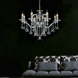 Elegantní křišťálový lustr s 8 světly