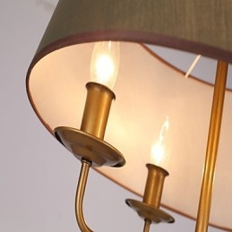 Rustikální malba Lodge pro designéry Kovové vnitřní obchody Lustr se 2 žárovkami