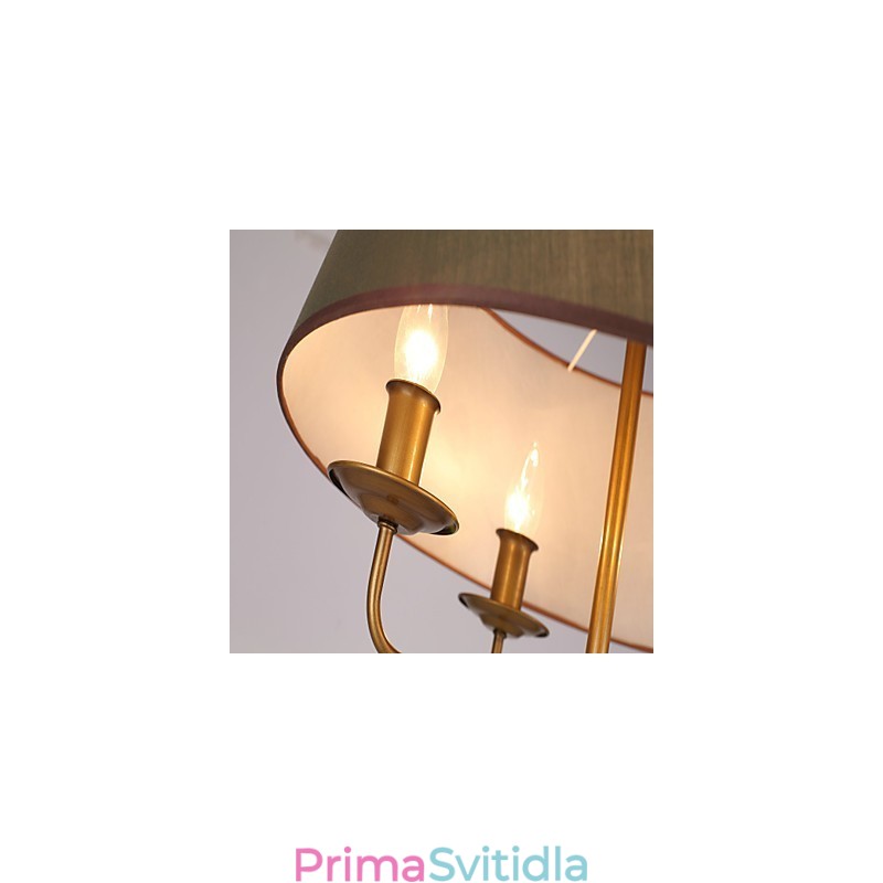 Rustikální malba Lodge pro designéry Kovové vnitřní obchody Lustr se 2 žárovkami