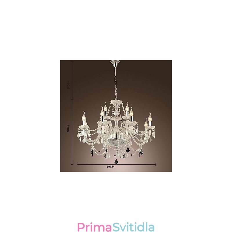 Moderní moderní funkce pro křišťálový skleněný lustr