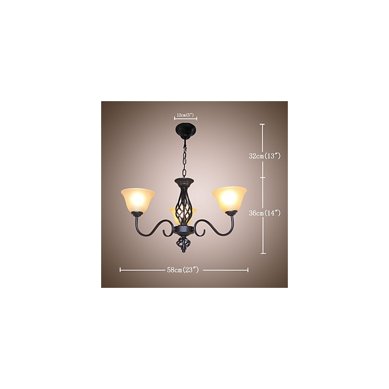 Tradiční klasická rustikální chata Vintage Retro Country Ostatní funkce pro designéry v mini stylu Kovový lustr