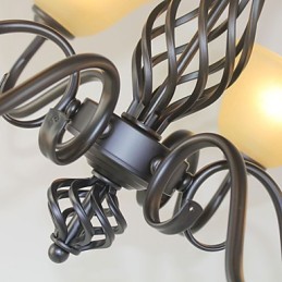 Tradiční klasická rustikální chata Vintage Retro Country Ostatní funkce pro designéry v mini stylu Kovový lustr